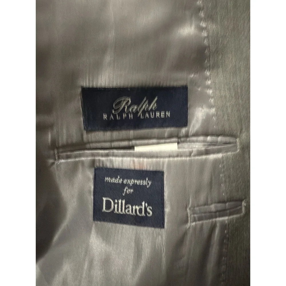 Ralph Ralph Lauren Dillard's Men Gray Sport Coat Jacket Wool‎ 46R Vintage? EUC